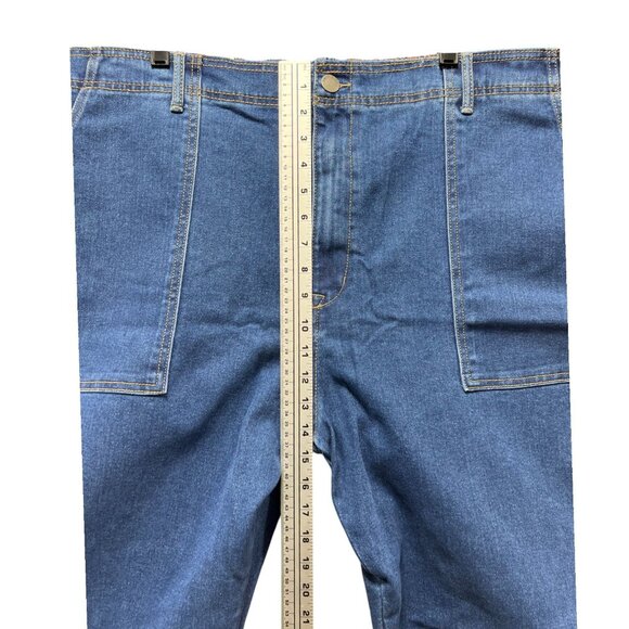 Knox Rose- Women's High-Rise Jeans Elastic Waistband Relaxed At Hips & Thighs-3X - Picture 5 of 14